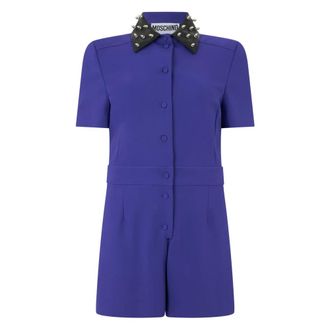 Moschino Elegant Short Jumpsuit - female - Moschino - Playsuits - Purple - S - Jumpsuits & Playsuits