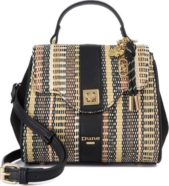 Dune London Womens Accessories Dassios - Top Handle Bag With Charms - Black/White - One Size