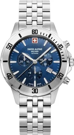 Swiss Alpine Military Accessoires, Heren, Blauw, ONE Size, Cruiser Chronograph