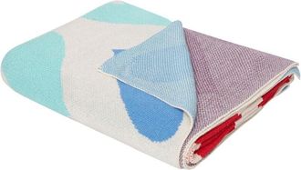 Beliani Beliani - Cotton Kids Blanket Hearts Motif Throw 130 x 170 cm Multicolour Battal