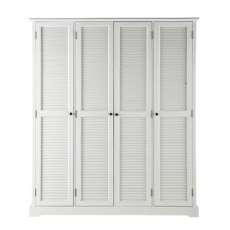 Maisons du monde Armario blanco 4 puertas 170