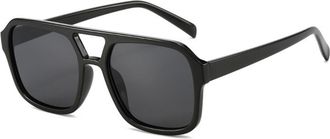 Generic Large Frame Womens Driving Sunglasses Outdoor Mens Commuter Sun Glasses(Black)