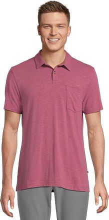 Travis Mathew Cloud Polo Mens Short Sleeve Knit Damson : 2XL, Cotton/Elastane/Modal