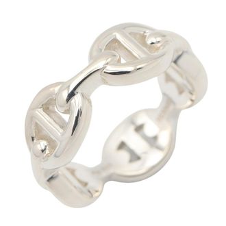 Herm&egrave;s Silver Silver 925 Band Ring (Pre-Owned)