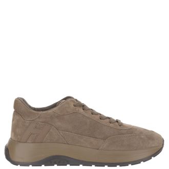 Hogan Hi-Light Suede Sneakers With Contrasting Logo Detail