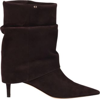 Baldinini Su&egrave;de Enkellaars - Dames - Laarzen met Hak - Bruin - 41 EU - Su&egrave;de - Schoenen