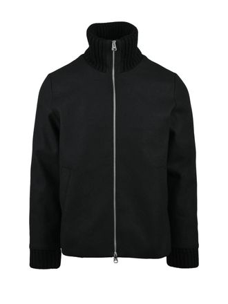 Daniele Alessandrini Quilted Jacket Featuring Wool Collar And Padded Interior