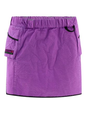 Rayon Vert elasticated-waistband mini skirt - women - Polyamide/Cotton - M - Purple