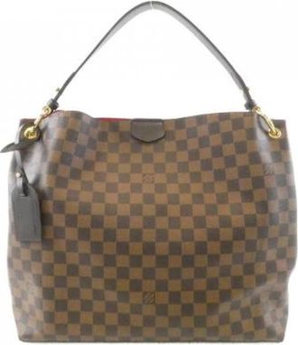 Louis Vuitton Pre-owned Graceful Damier Shoulder Bag - Dames - Vintage Schoudertas - Bruin - ONE Size - Vintage