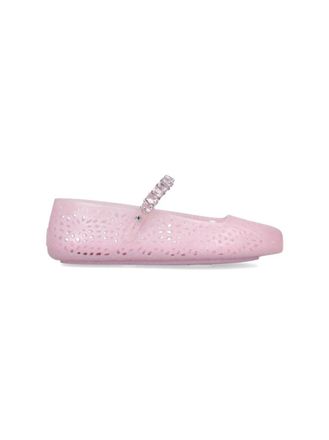 Jimmy Choo London Mary Jane Jelly Ballerinas - Pink