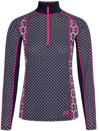 Kari Traa Lekker Halfzip Merinounterw&auml;sche f&uuml;r Damen | blau