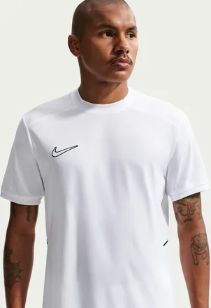 Nike Mens Academy Dri-FIT Short-Sleeve Soccer Top in White | HJ3791-100