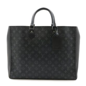 Louis Vuitton Black Gray Monogram Eclipse Pvc Coated Canvas Leather Handbag Pouch Tote Bag (Pre-Owned)