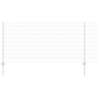 Berkfield Home Durable Euro Fence with 22 U Posts Silver 1x25 m Steel