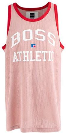 HUGO BOSS x Russell Athletic Pink Perforated Vest Size S