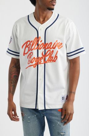 Billionaire Boys Club Big Chew Baseball Shirt in Ecru at Nordstrom, Size Xx-Large