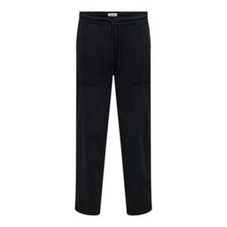 Only & Sons Only & Sons, Broeken, Heren, Zwart, S, Pantalone Sinus a Zampa Pantalaccio