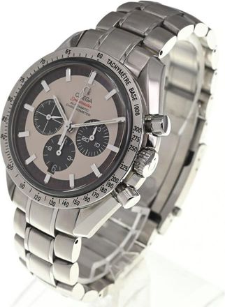 Omega Pre-owned Omega Speedmaster Chronograph Hand Wind White Dial Mens Watch 3559.32.00