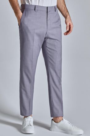 Ted Baker Mens Tucana Mauve Sharkskin Trousers - Purple - Size 42 Regular