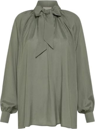 Momoni Tabatinga Blouse - Dames - Blouses - Groen - L - Overhemden