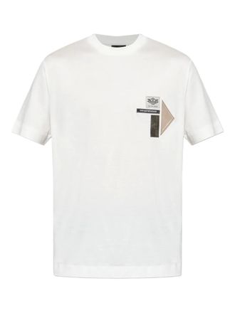 Emporio Armani T-shirt met logopatch - Wit