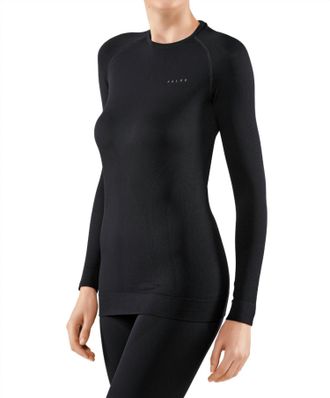 Falke Long-Sleeve Maximum Warm Shirt In Black