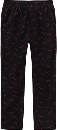 Puma Fleece Lounge Pants in Black/red at Nordstrom Rack, Size X-Large