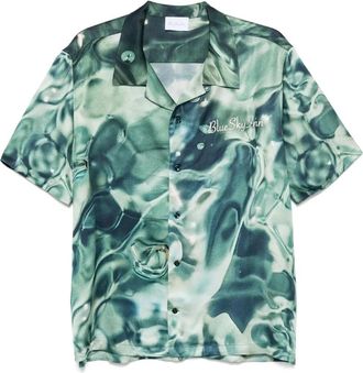 Blue Sky Inn Camicia Water - Verde