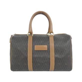 Dior Brown Coated Canvas Boston Bag (Pre-Owned)