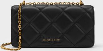 Charles & Keith Paffuto Quilted Wallet On Chain