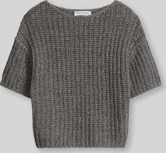 Marc O'Polo Relaxed Fit Pullover aus Baumwoll-Mix in Dunkelgrau, Gr&ouml;&szlig;e XXL