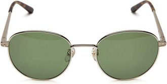 Furla Womens Sunglasses Light Gold-Green Metal Eyewear - Gold/green