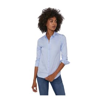 Mos Mosh MOS Mosh, Dames, Blouses & Shirts, Blauw, Maat: L Katoen