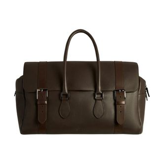 Kiton Weekendtas - Heren - Weekendtassen - Bruin - ONE Size - Katoen - Tassen