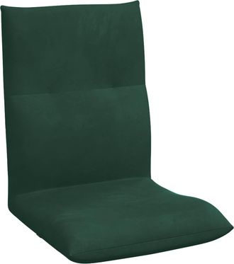 vidaXL Sill&oacute;n Ajustable Verde Oscuro Terciopelo Vidaxl