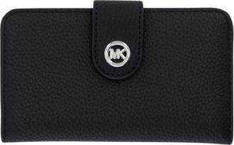 Michael Kors Medium Wallet - Dames - Portefeuilles - Zwart - ONE Size - Leer - Accessoires