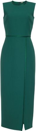 Adam Lippes Nello midi dress - women - Wool/Silk - 6 - Green