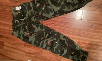 Free People Womens Banded Pant In Camo Black