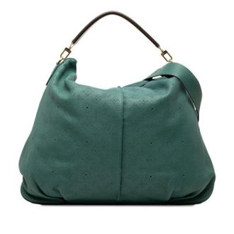 Louis Vuitton Pre-owned Mahina Selene MM - Dames - Pre-owned - Blauw - Maat: ONE Size Leer