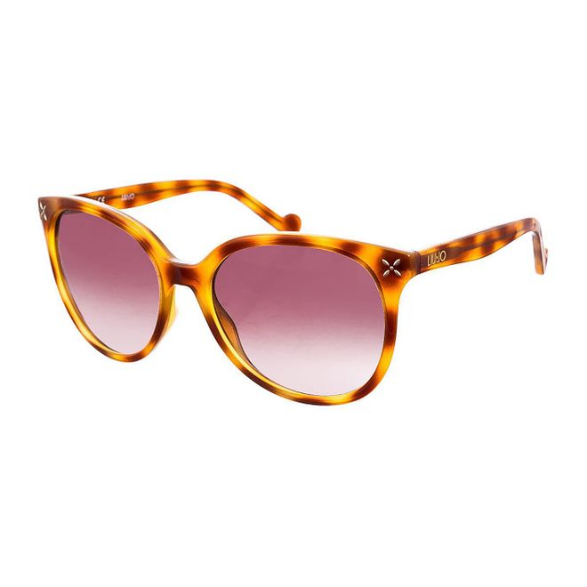 Womens Acetate sunglasses with oval shape LJ619S women - Brown - One Size