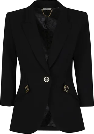 Elisabetta Franchi Three Quarter Sleeve Tailored Jacket