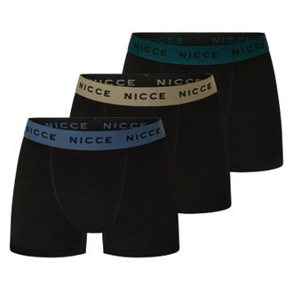 Nicce London Maddocks boxershorts voor heren (set van 3) (Zwart)