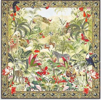 Camilla Wanderlust Empire Large Crystalled Silk Scarf