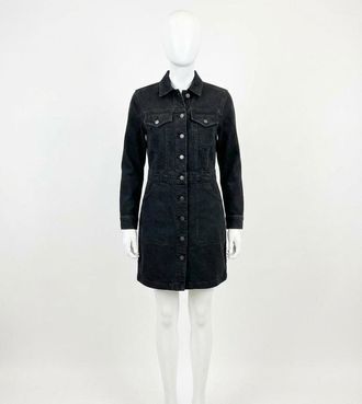 Faherty Denim Michelle Dress In Vintage Black Wash