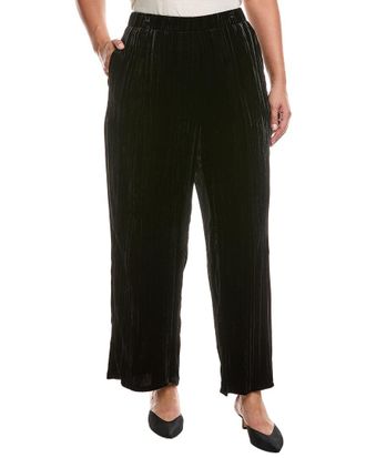 Eileen Fisher Eileen Fisher Plus Silk-Blend Wide Ankle Pant