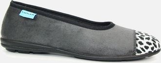 Lunar Womens Jessie Womens Slippers - Grey - Size: 5