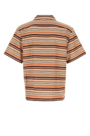 Prada Mens Stampate Shirt Brown Trochusniloticus