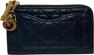 Dior Pre-owned Wallets, female, Black, Size: ONE SIZE Pre-owned Leather Wallet