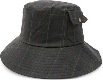 Barbour Cappello bucket tartan - Nero