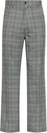 Amiri checked flared trousers - Grey